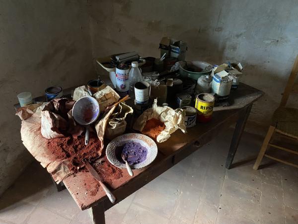 Balthus’ studio in his castle near Viterbo.