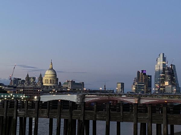 St Paul’s Cathedral and the City of London.